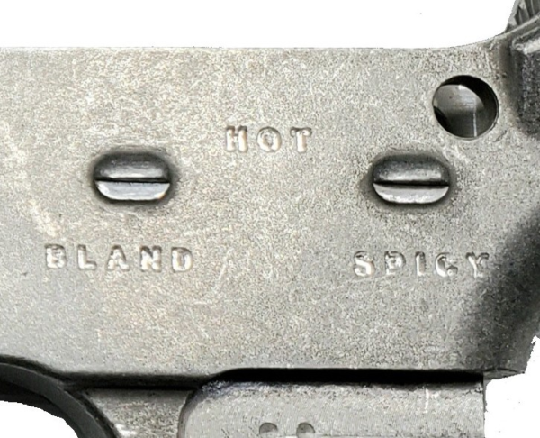 Replace with Bland/Hot/Spicy Safety Selector Markings