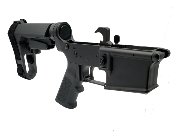 Konza Guns AR15 Pistol Complete Lower With SB Tactical SB3 Brace