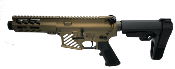 Konza Guns Micro Mayhem 5.56 5" Pistol w SB3 Brace Burnt Bronze - Image 3
