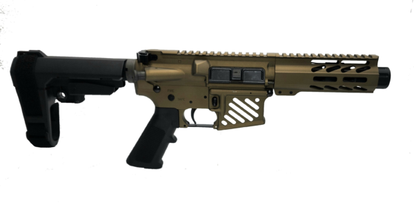 Konza Guns Micro Mayhem 5.56 5" Pistol w SB3 Brace Burnt Bronze - Image 4