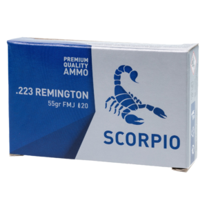 Scorpio 223 Rem 55GR FMJ Brass Case1000Rd