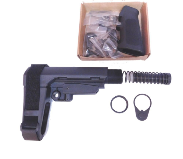 KG AR15 Pistol Lower Completion Kit With SB Tactical SB3 Brace