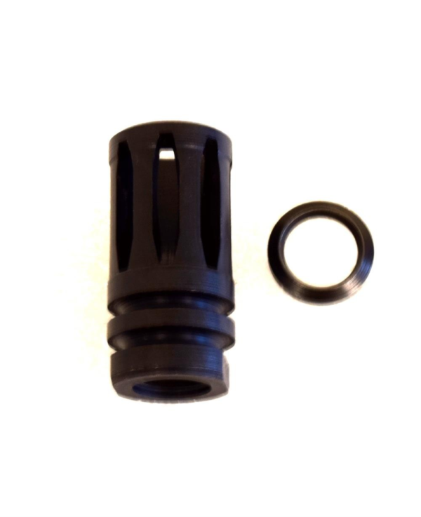 9mm Flash A2 Hider For AR 9mm Rifles 1/2x36 Thread with Crush Washer