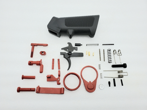 KG AR15 Accent Lower Parts Kits Cerakote USMC Red