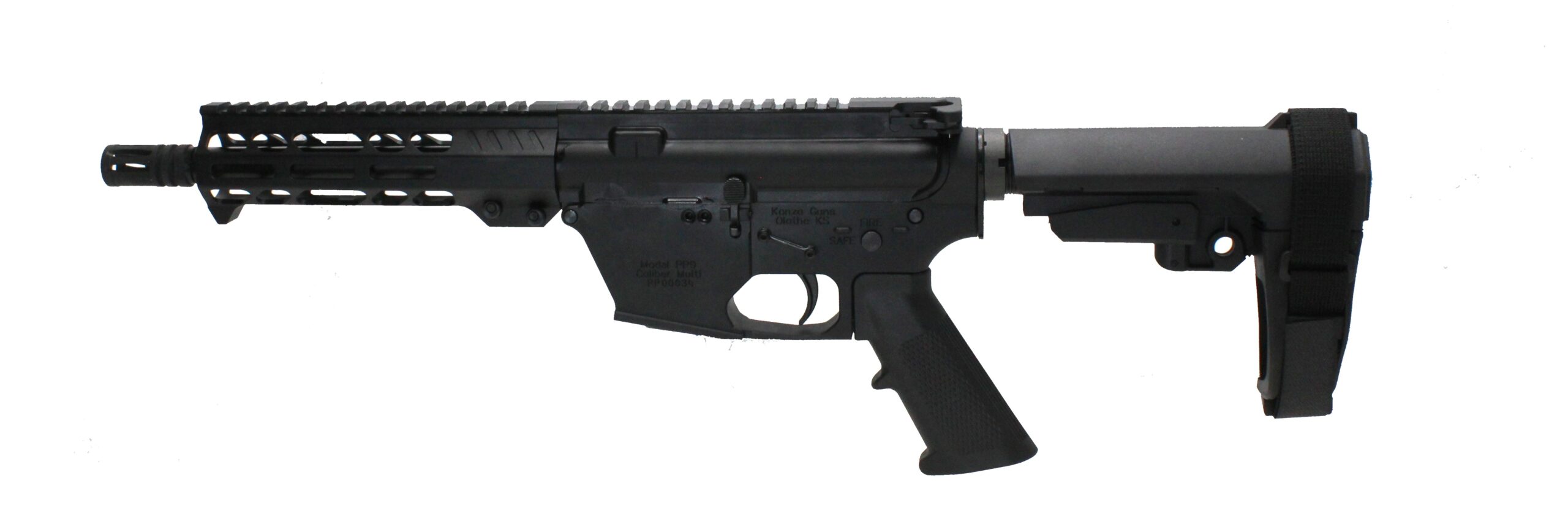 Konza Guns Stinger 8.3" Glock Mag 9MM Brace Pistol w FRT - Image 2